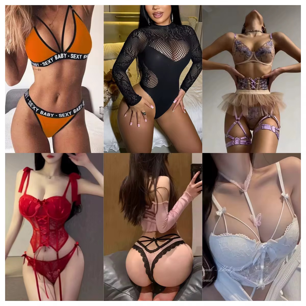 Ensemble nuisettes femmes 