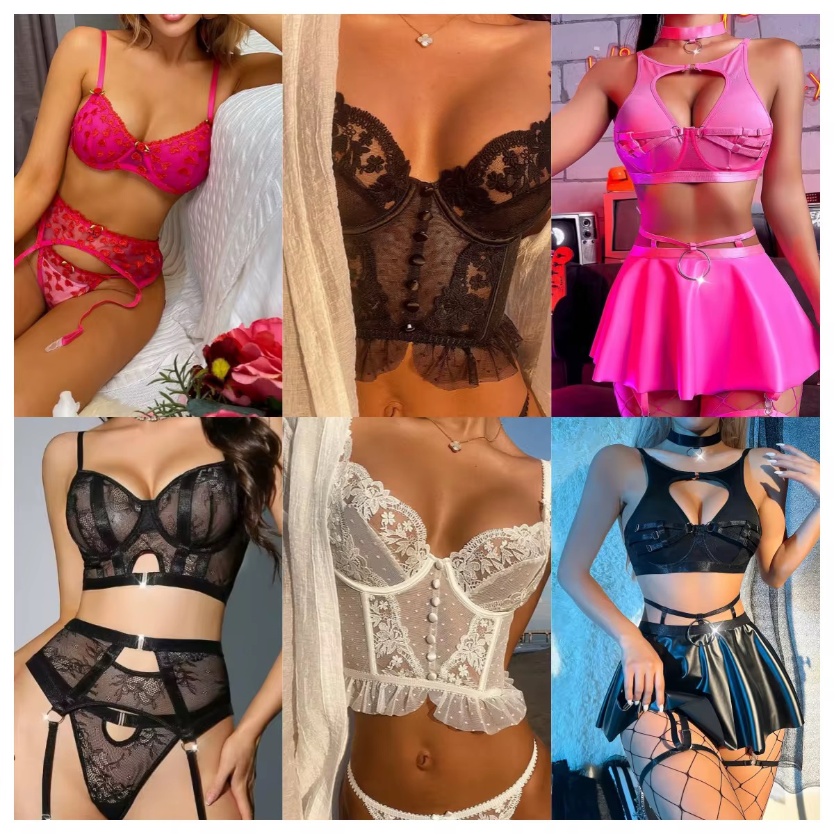 Ensemble nuisettes femmes  2